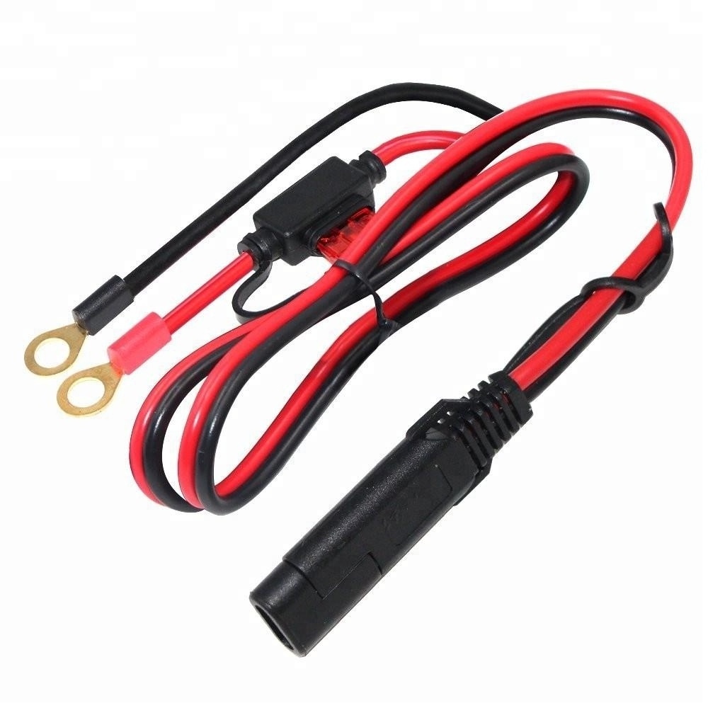 SAE 20A Fuse O Ring Terminals Waterproof Dc Power Plug Extension Car Jumper Kit Series Wire Battery Cable Connection Maintainer