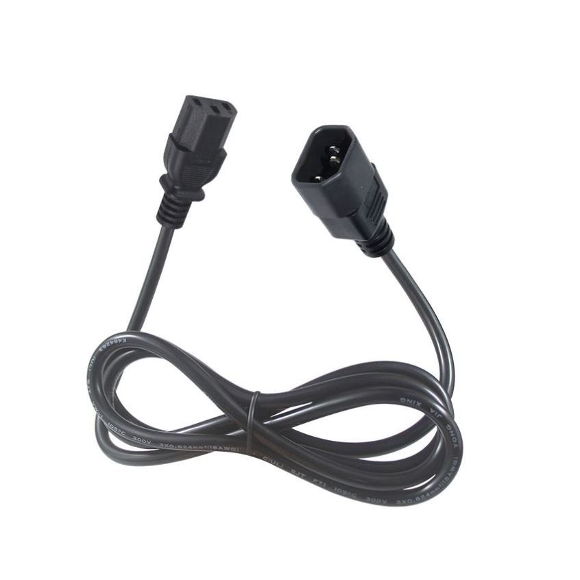 Iec Male to Female Connector 60320 320 Electrical Extension C14 To C13 extension Power Cord Cable