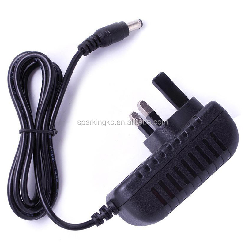 Uk Plug Charger Adapter Wall Mounted Switching 9V 12V 1A Ac Dc 5V 2A Uk 3 Pin dc 3.5Mm 1.35Mm Power Supply