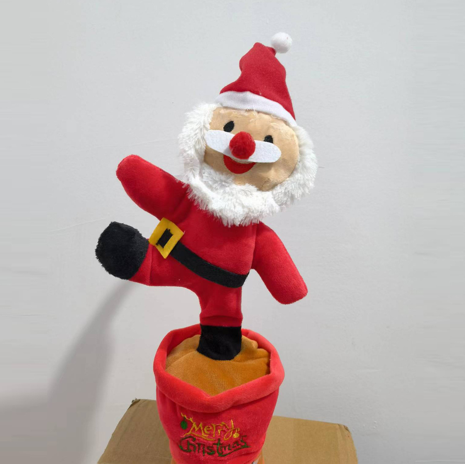 New Creative Singing Will Talk Swing Electric Plush Santa Claus Dancing Toys For Children Christmas Gifts