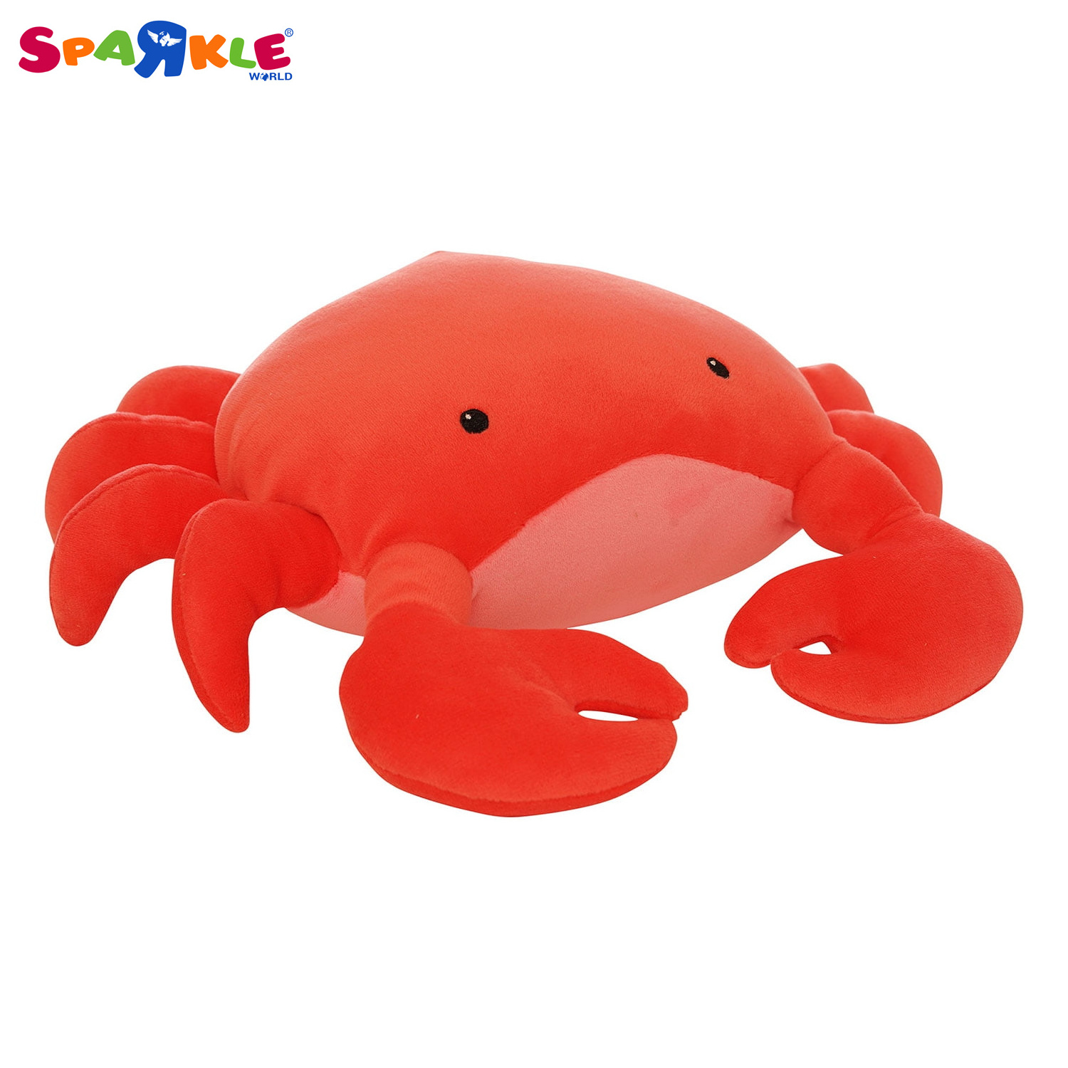 Stuffed Toy Crab Shape Velveteen Sea Life Toy Crab Stuffed Animal 12 Inch Plush Toys