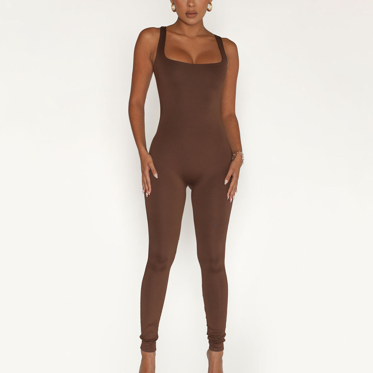 Custom Women One Piece Vital Jumpsuits Women Clothing Sexy Solid Color Standard Romper Streetwear Lounge Wear Bodysuits