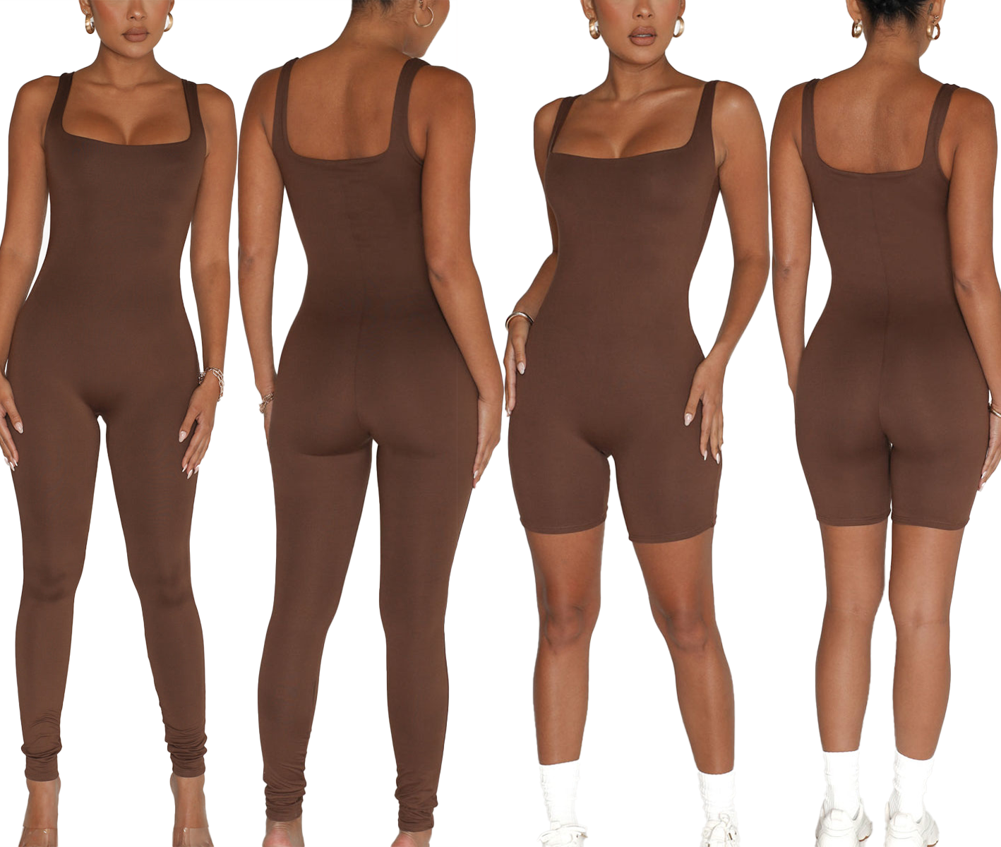 Custom Women One Piece Vital Jumpsuits Women Clothing Sexy Solid Color Standard Romper Streetwear Lounge Wear Bodysuits