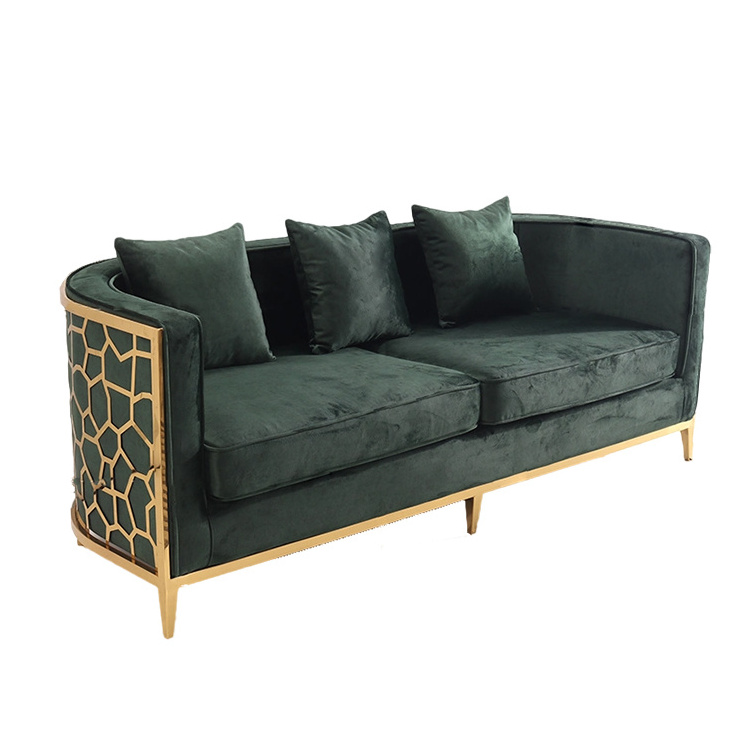 SPARKLE New modern Fabric Living Room Sofa  Villa bar sofa Combination Sofa 3 seats