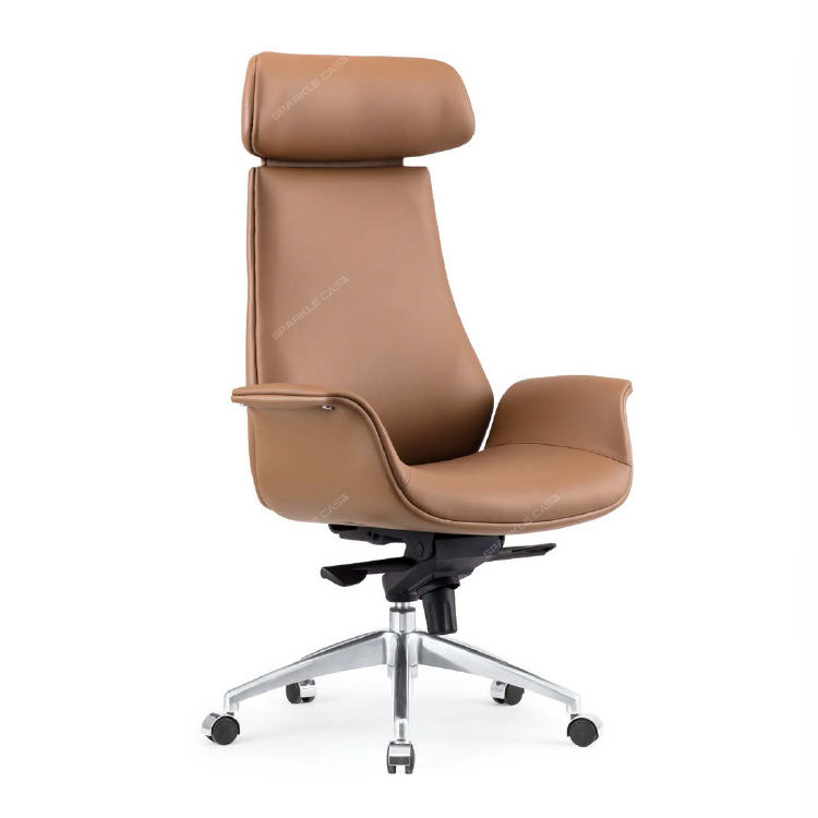 SPARKLE  Ergonomic High Back  Modern Swivel Adjustable Leather Boss Office Chair