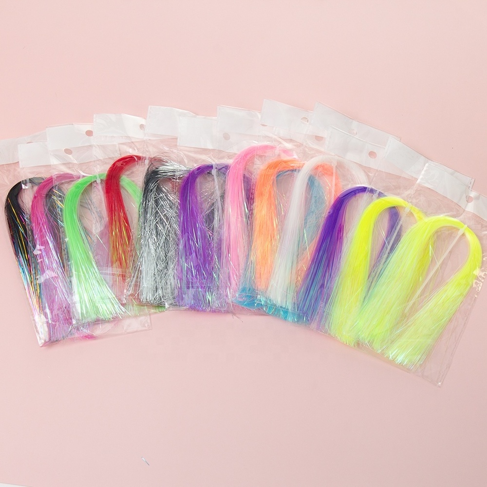 Wholesale And Retail Crystal Flash 0.37mm Tinsel Fly Fishing Tying Materials Fly Tying Thread