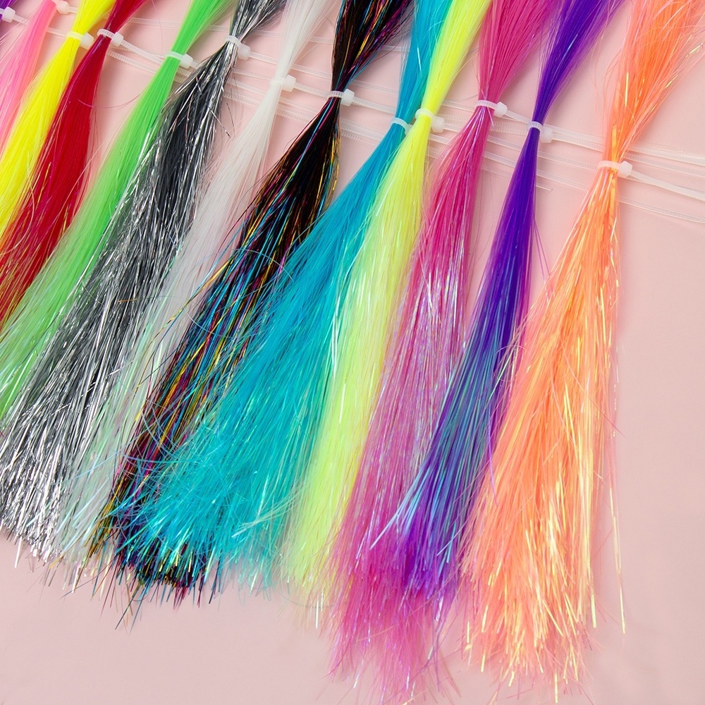 Wholesale And Retail Crystal Flash 0.37mm Tinsel Fly Fishing Tying Materials Fly Tying Thread