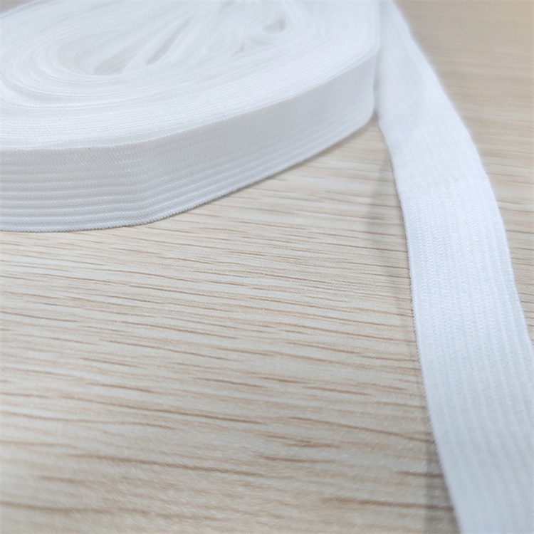 Wholesale Customization Elastic Band Elastic Webbing White Nylon Adhesion Elastic Webbing Strap