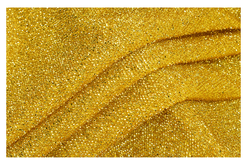 Wholesale Material Sparkling Striped Rasta Silver Gold Glitter christmas metallic Tinsel Lurex Fabric lurex knit metallic fabric