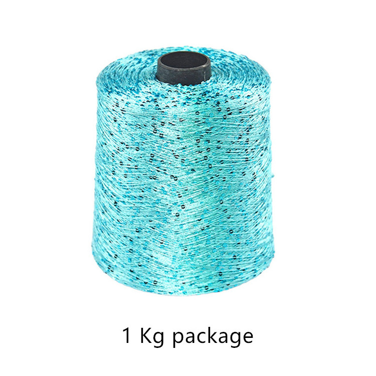 Wholesale 2-6 MM Glitter Beads Machine Knitting Yarn Sweater Crochet Sequin Yarn Polyester Fancy Yarn