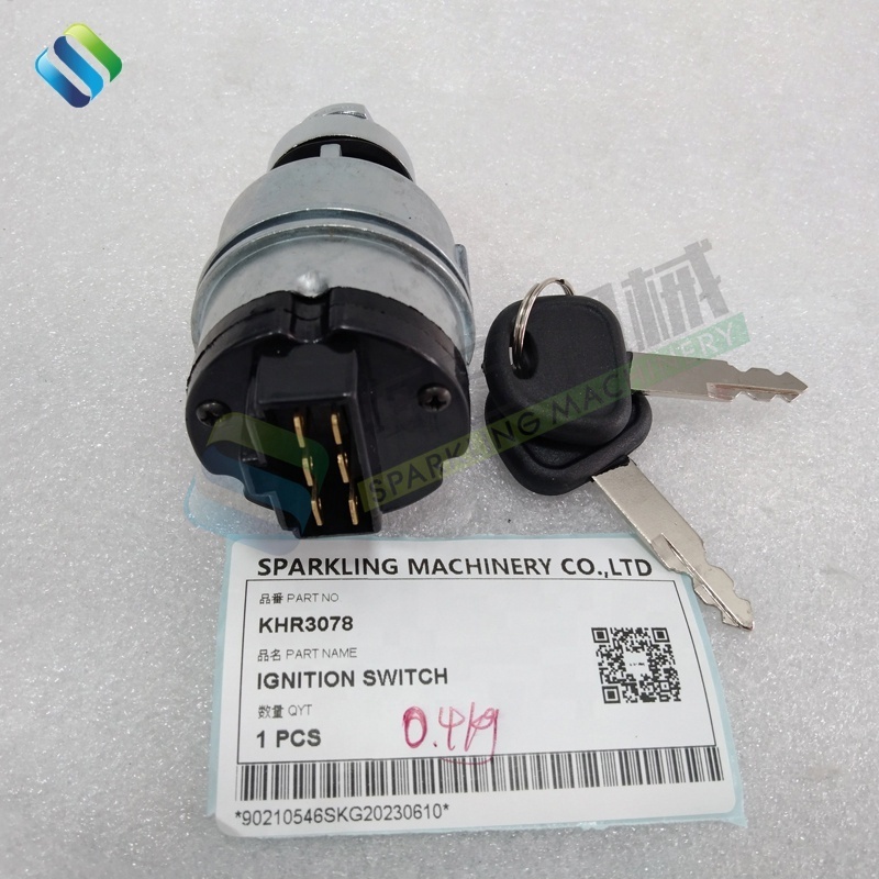 SKGM KHR3078 CX250C CX80 Construction Machinery Electrical Parts Ignition Switch KHR3078