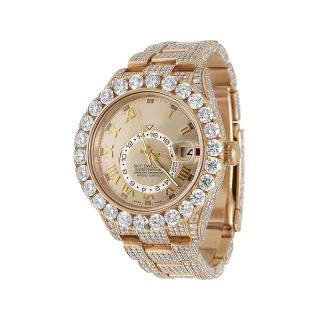 Top Brand Custom Design Men Woman Luxury Hand Set Iced Out Diamond Watch Stainless Steel Moissanite Watch