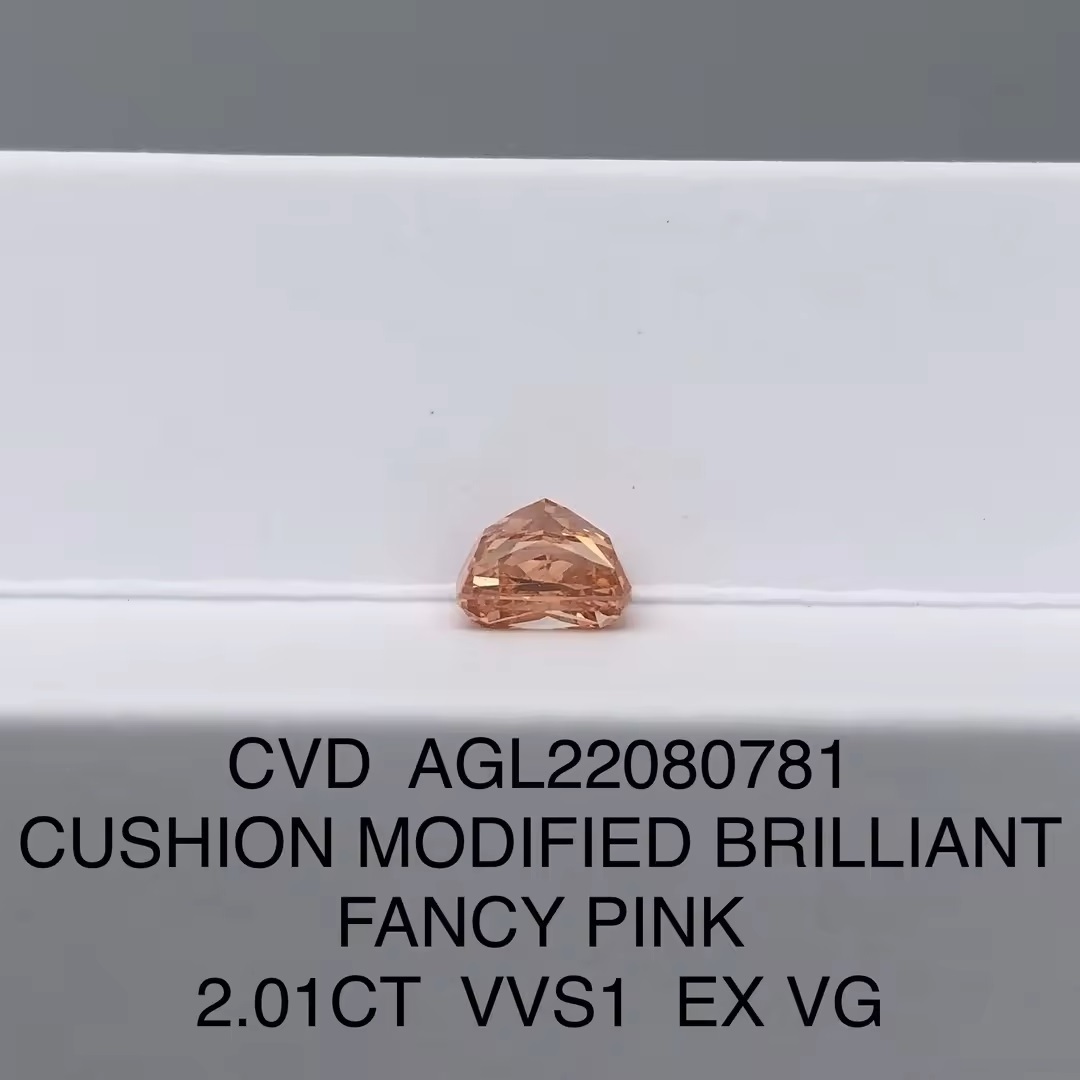 Cushion1.53CT Cut CVD HPHT Diamond Lab Grown Loose Diamond IGI Certificate VS2 Clarity D Color Cushion Cut Wholesale Price