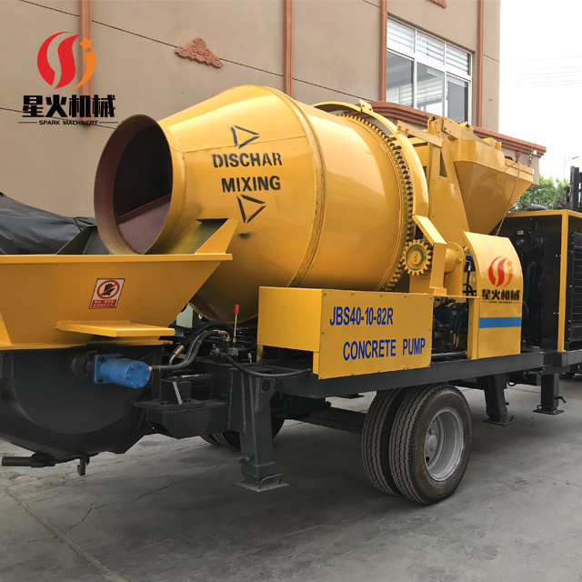 mobile concrete mixer with pump diesel mini concrete mixer with loading pump concrete mixer truck with pump