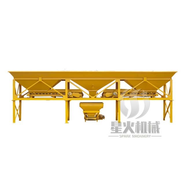 Pneumatic Batching Concrete Three Bins Aggregate Batcher Two hoppers Aggregate Batching Machine