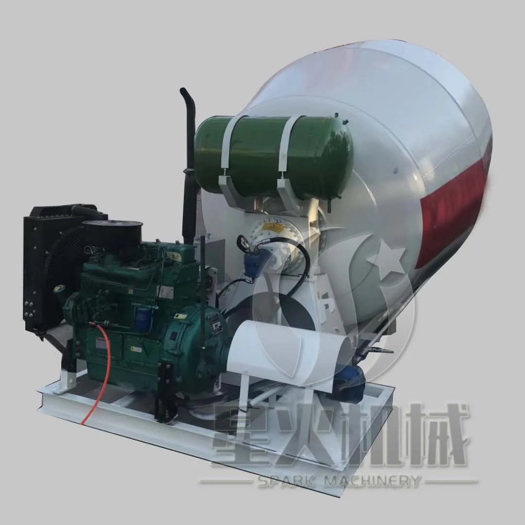 Dry And Wet Used Concrete Mixing Truck Drum Fast Discharged Speed Cement Mixer Tank With Trailer Tricycle Or Truck