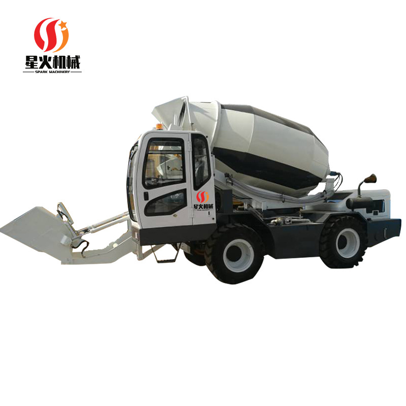 Small 2.6 Cubic Meter Mobile Self Loading Concrete Mixer Truck 4m3 Self Loading Propelled Loader Truck Mounted Concrete Mixer