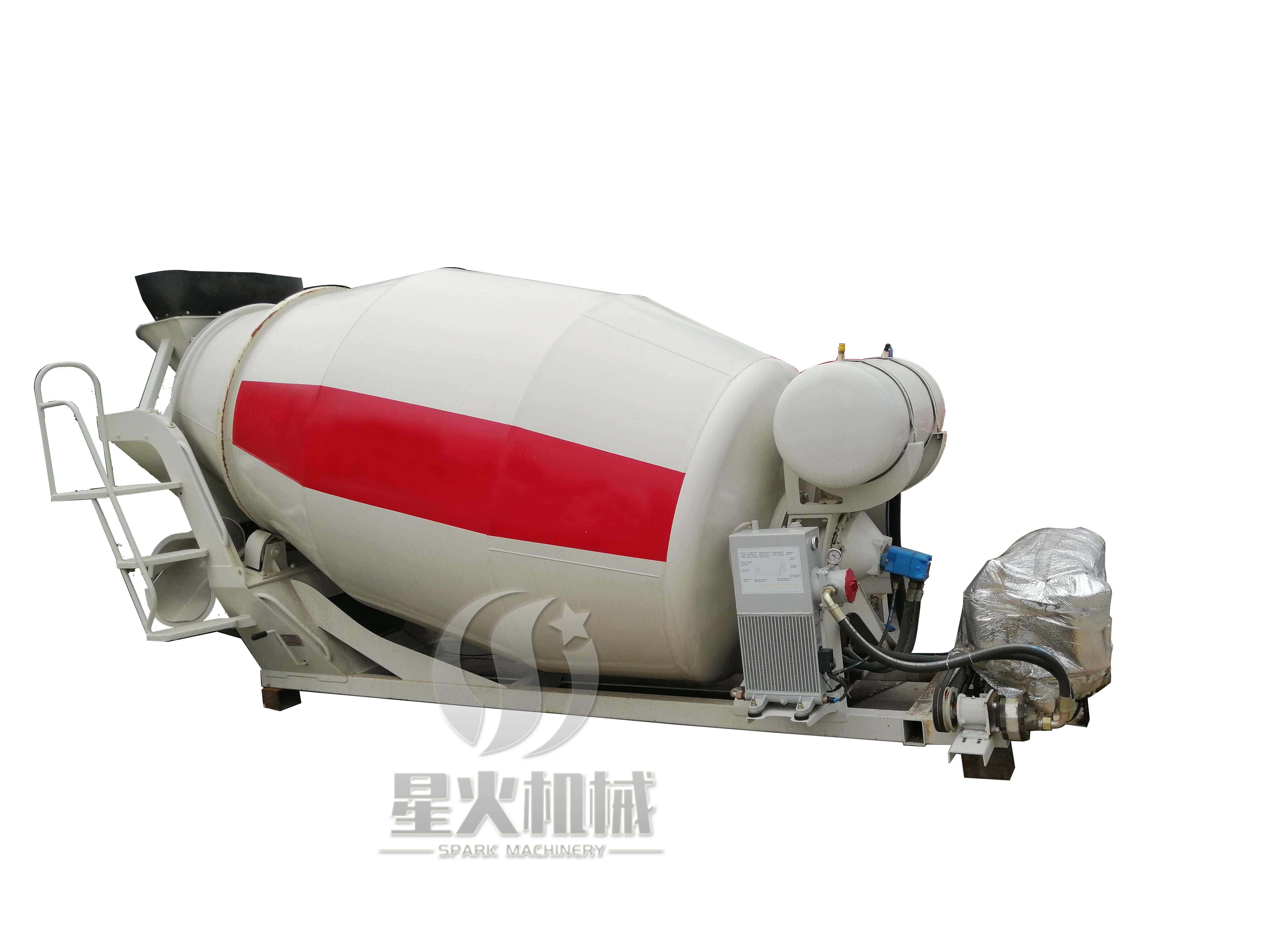 Dry And Wet Used Concrete Mixing Truck Drum Fast Discharged Speed Cement Mixer Tank With Trailer Tricycle Or Truck