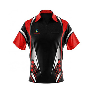 Design Your Own Custom Dart Shirts Jersey Polo With Zippers Team Sublimated Dart T Shirt