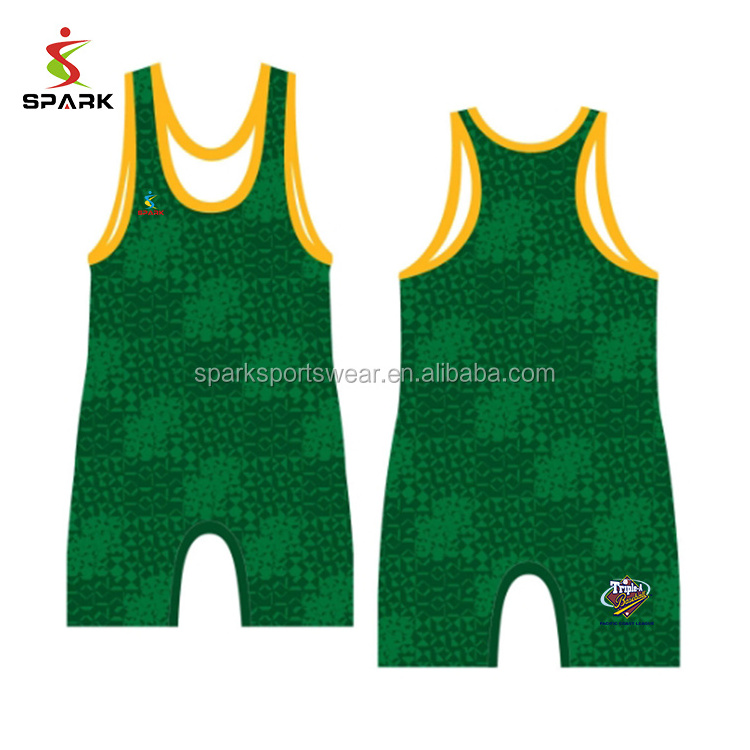 Custom Cheap Professional Sublimation Men Wrestling Singlet