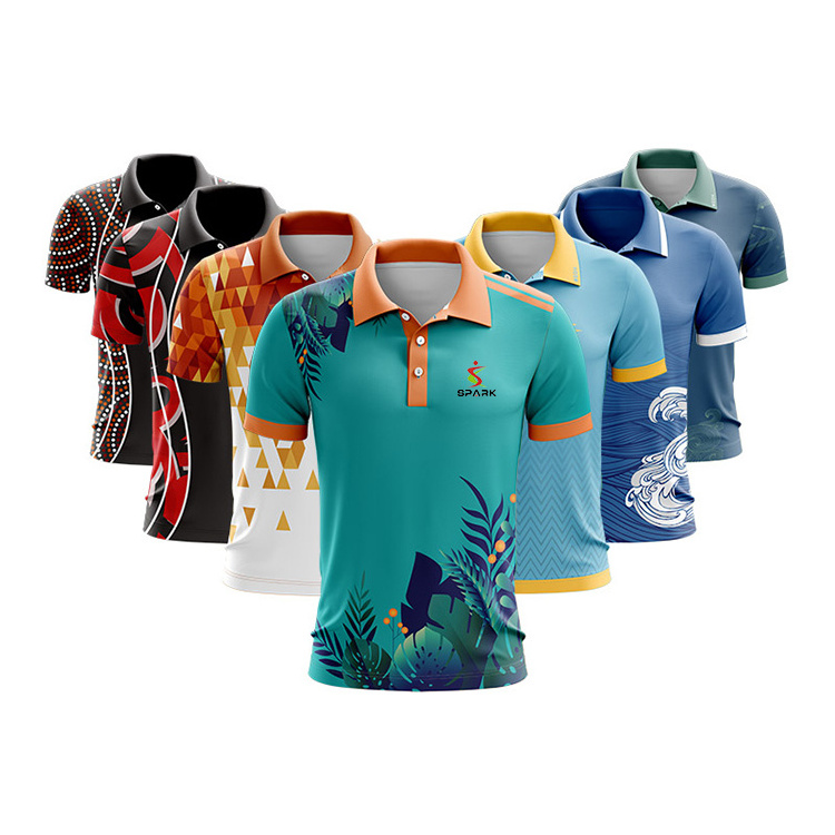 Men's Unisex Racing Pit Crew T-Shirt Sublimation Print Casual Polo Shirts Dart Bowling Boy Jersey Wholesale