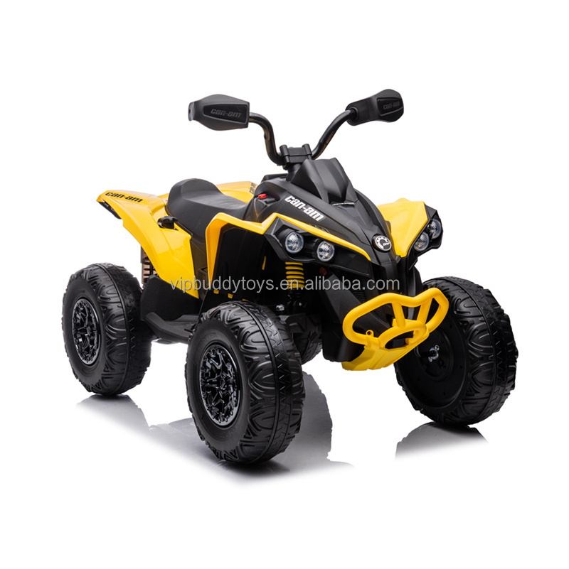 New Hot Sale Licensed Can Am Renegade Ride Ons Plastic Atv Electric Kart Children Kids Quad With Two Motors