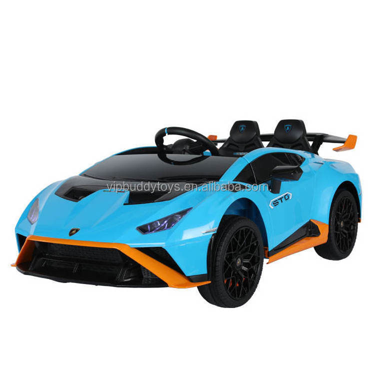 VIP BUDDY Factory Wholesale Licensed Kids Ride on Toy 12V Battery Powered Four Wheels Electric Ride-on Cars Lamborghini