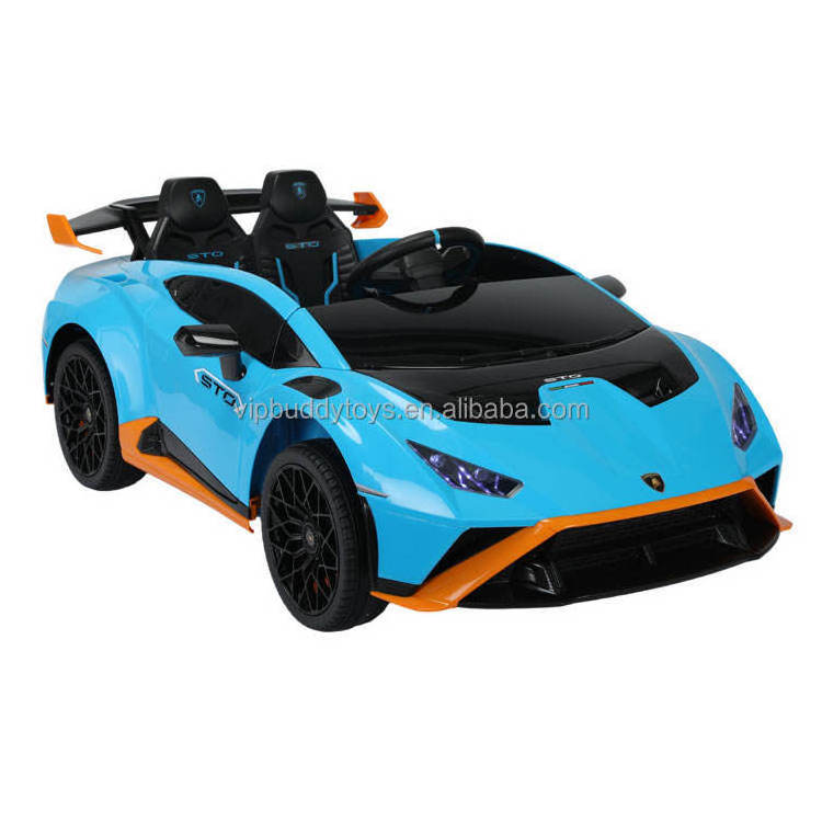 VIP BUDDY Factory Wholesale Licensed Kids Ride on Toy 12V Battery Powered Four Wheels Electric Ride-on Cars Lamborghini