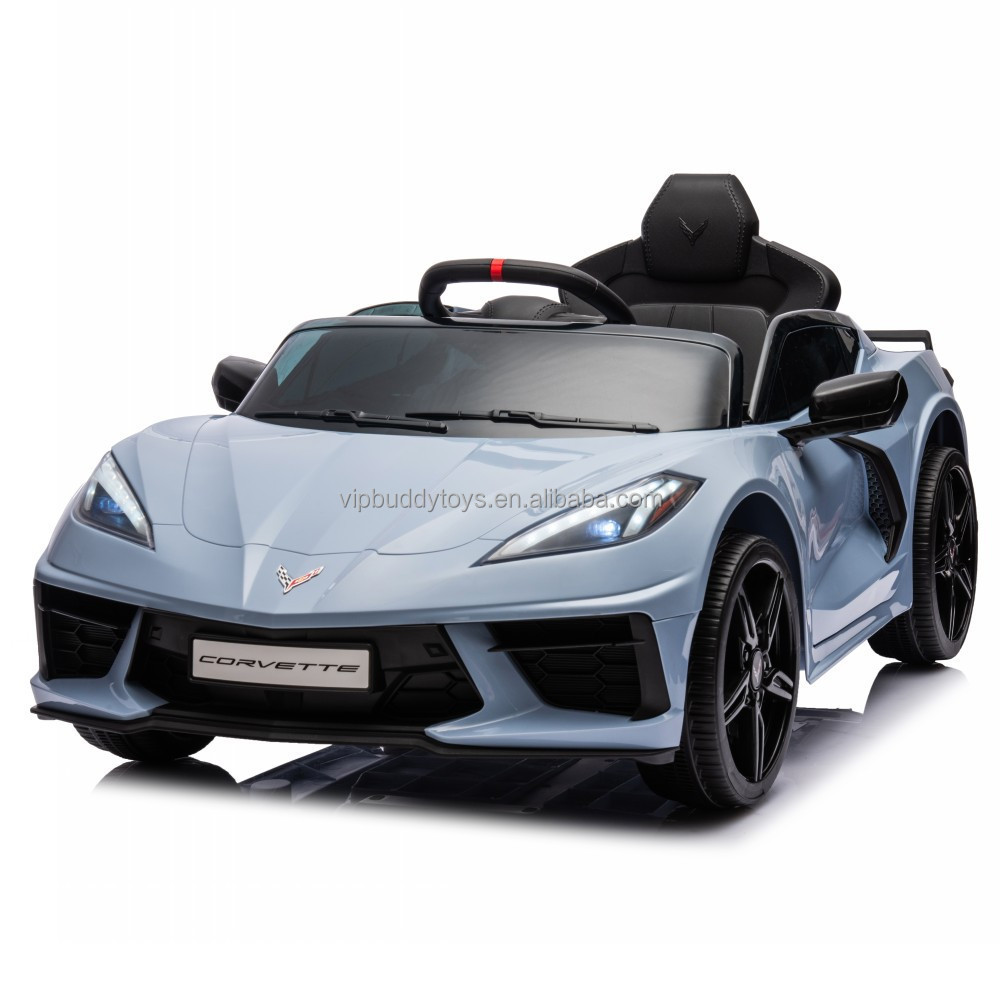 VIP Buddy Licensed Corvettes C8 Baby Ride on Child Electric Battery Power Pedal Car Kids Car Toys Ride-ons Corvette C8 Kid Car