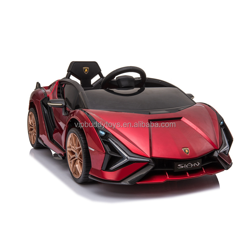 China Manufactory Licensed Power License Lamborghini Sian 12v Kids Electric Ride On Car Toy