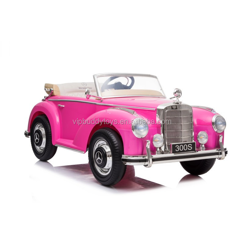 VIPBUDDY Licensed Mercedes Benz 300S Kids Ride On Car pink toy electric cars