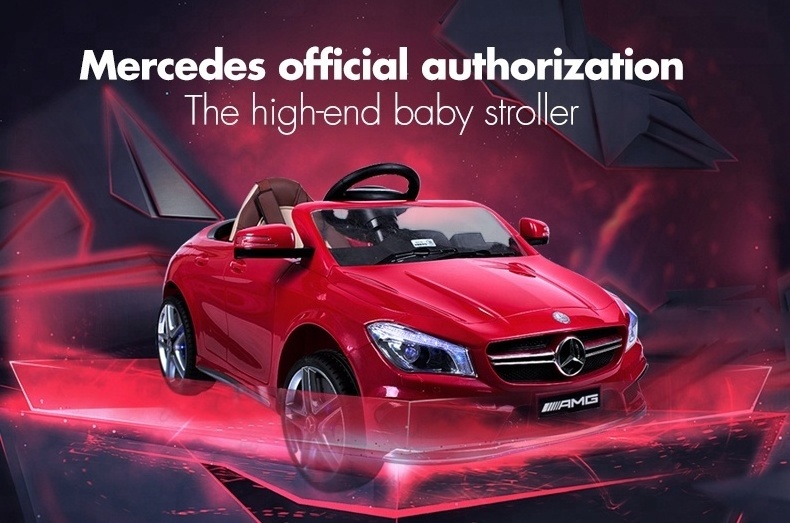 Licensed Mercedes Benz CLA45 high quality 12v battery operated 2.4g remote control electric ride on cars for kids to drive