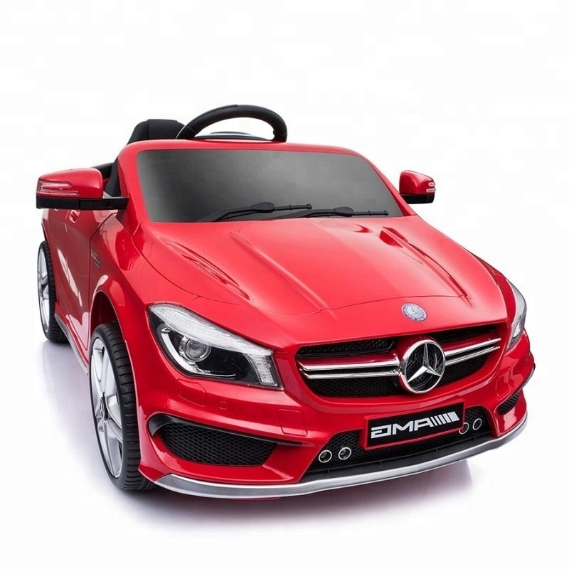 Licensed Mercedes Benz CLA45 high quality 12v battery operated 2.4g remote control electric ride on cars for kids to drive