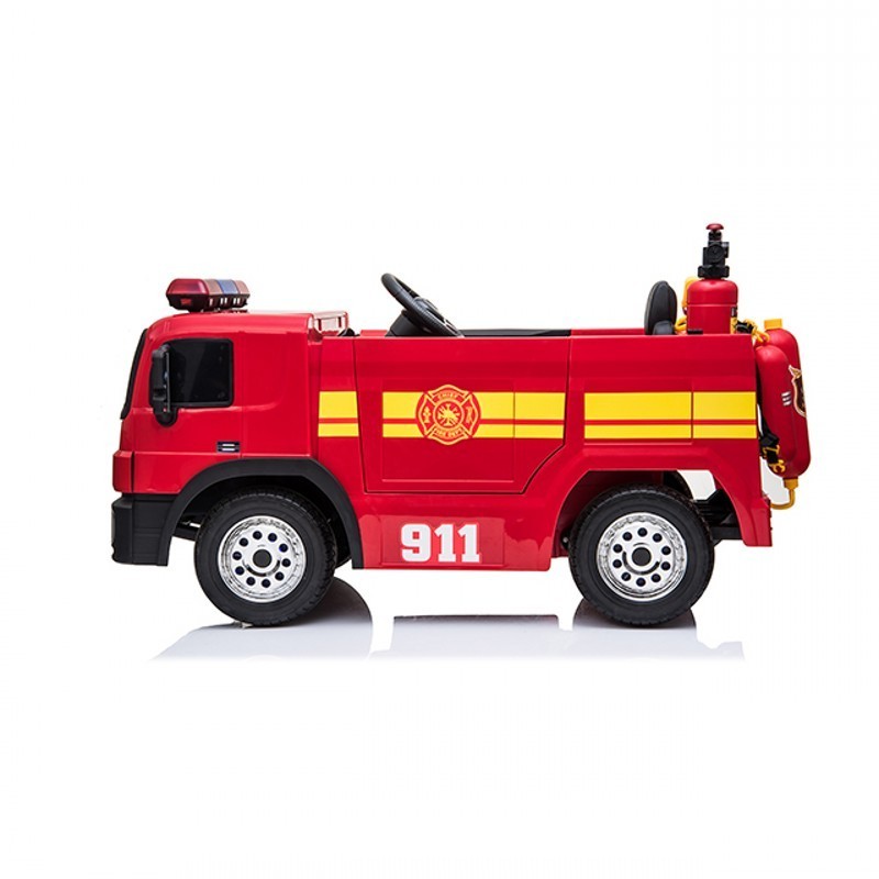 2019 New Ride on Toys Kids Electric Fire Truck with Water Gun, Hat, Fire Extinguisher