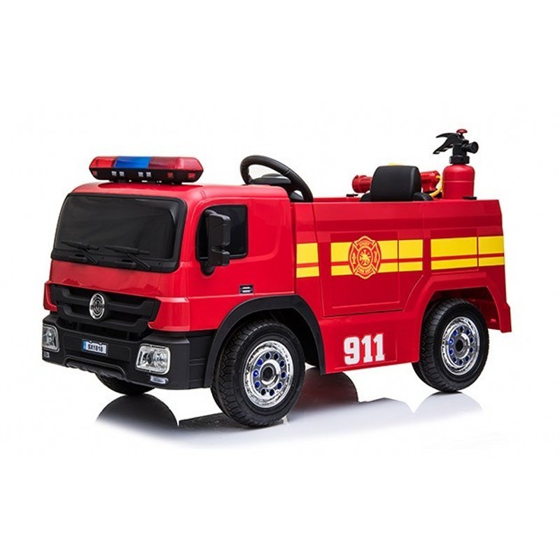 2019 New Ride on Toys Kids Electric Fire Truck with Water Gun, Hat, Fire Extinguisher