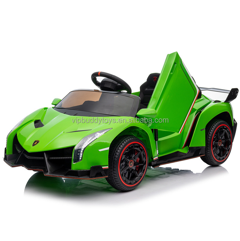 Popular Licensed Lamborghini Kids Two Seater 2 Seats Remote Control Ride on Toy 12V Battery Powered Rideon Cars for Baby