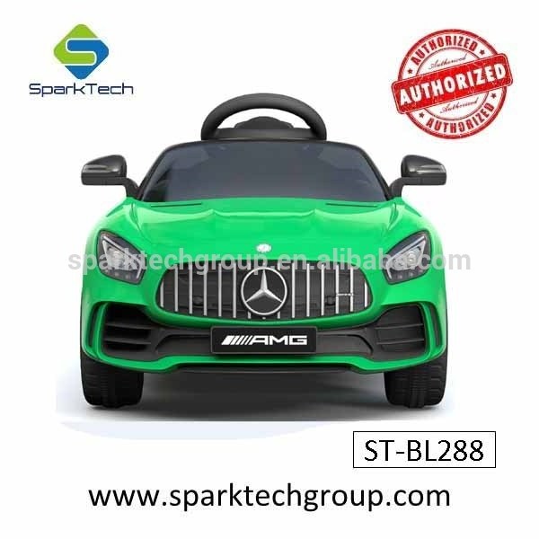 2018 New ride on car licensed Mercedes Benz GTR for kids mercedes electric children 2 seater battery