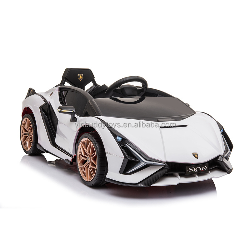 China Manufactory Licensed Power License Lamborghini Sian 12v Kids Electric Ride On Car Toy