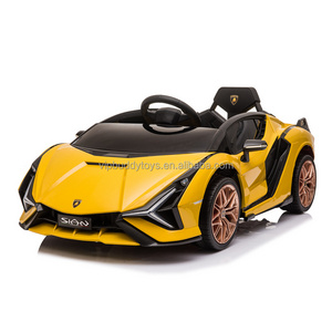 China Manufactory Kids Ride On Yellow Children Electric Car Lamborghini