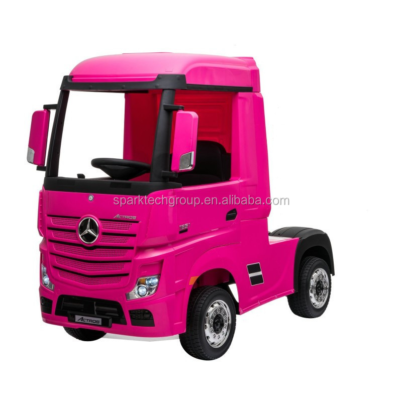 SparkFun ride on toys car licensed mercedes benz actros trucks 12v rechargeable kids ride on electric car