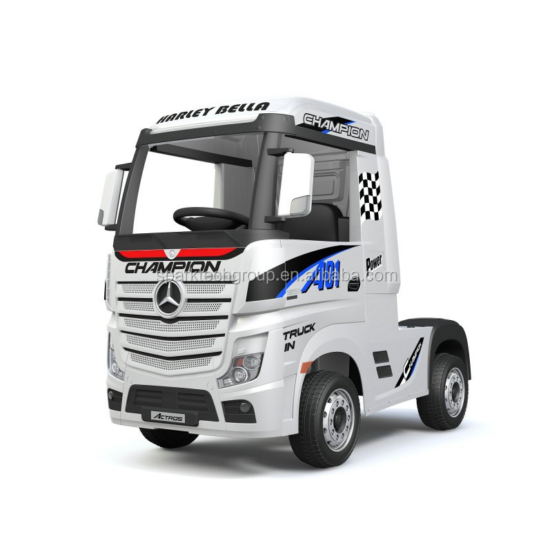 SparkFun ride on toys car licensed mercedes benz actros trucks 12v rechargeable kids ride on electric car