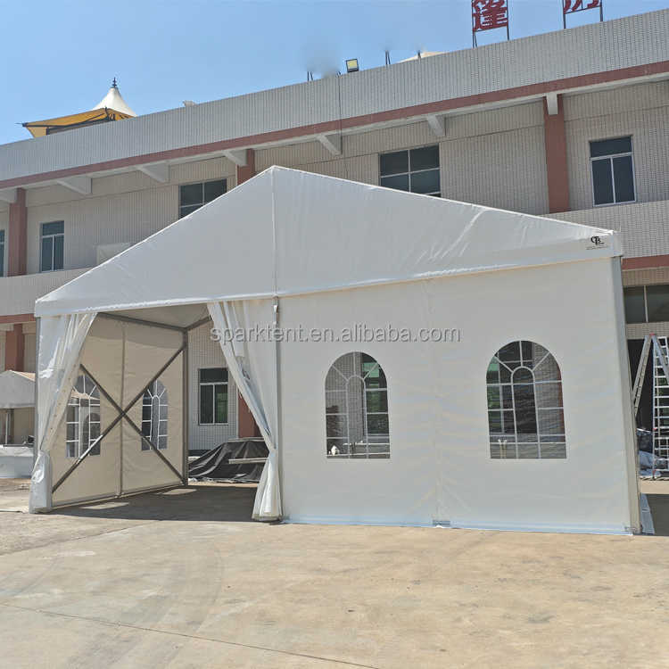 Outdoor Aluminum Framework PVC Cover Event Party Marquee 300 square meters Church Tent for 200 Seaters