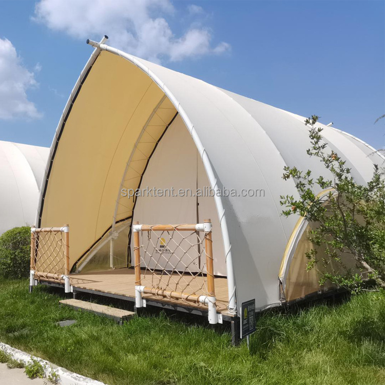 Outdoor Sailing Shape Restaurant Tent / 5X7m Camping Sailing Safari Tent for Resort