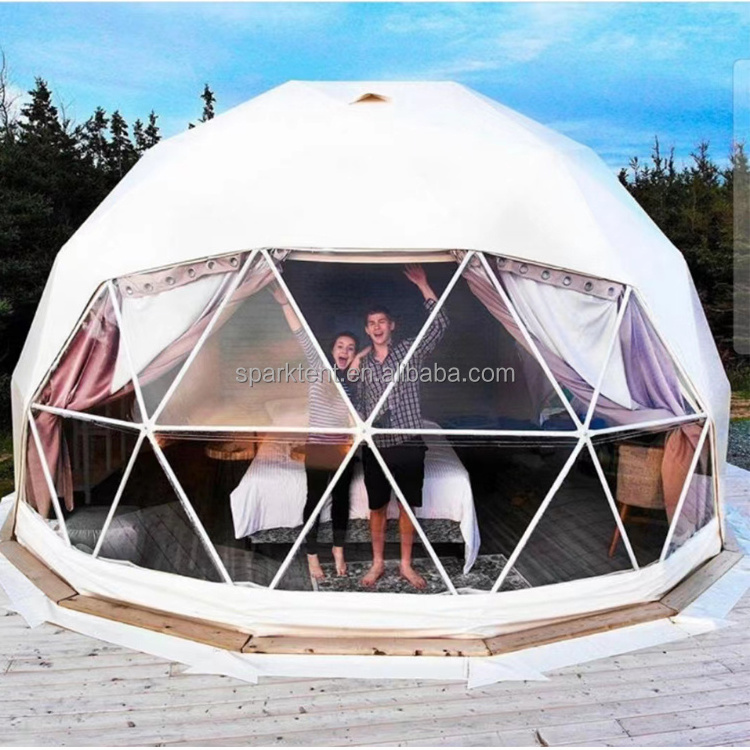 Steel Tube Dome Tent / New Camping Tent Yurt Geo Dome / Glass Glamping Dome House