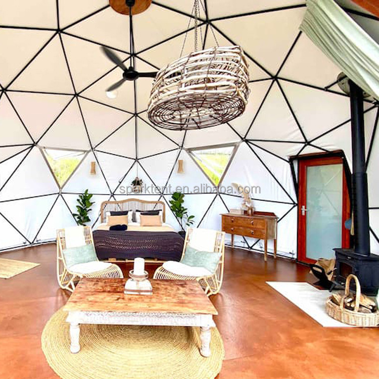 Luxury Waterproof Dome Hotel House Geodesic Domes Glamping Igloo with Glass Window