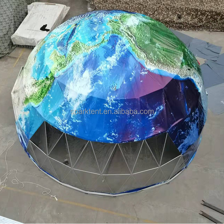 10m Diameter Spray Painting Geodesic Dome Tent For Outdoor Events