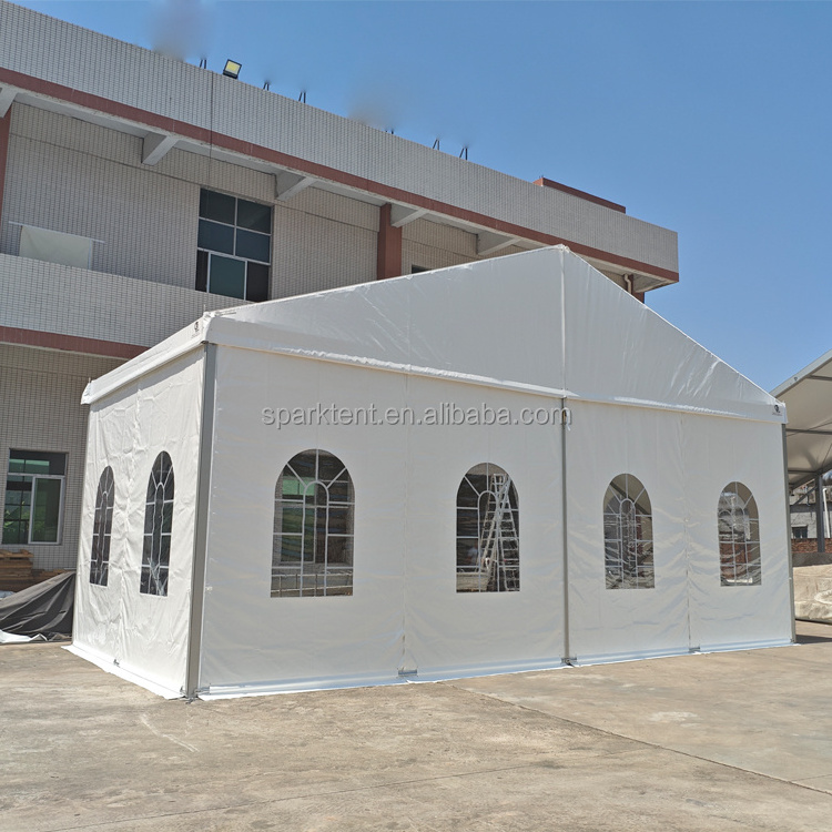 Outdoor Aluminum Framework PVC Cover Event Party Marquee 300 square meters Church Tent for 200 Seaters