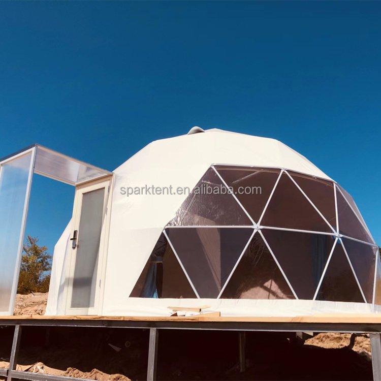 Sphere Dome Prefab Hotel Desert Tent For Camping With Bathroom