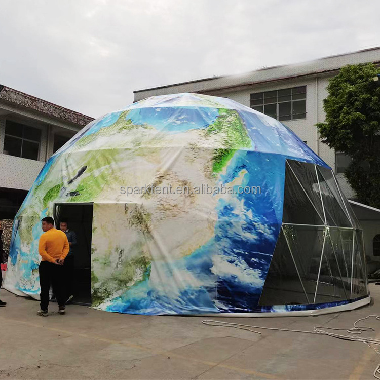 10m Diameter Spray Painting Geodesic Dome Tent For Outdoor Events