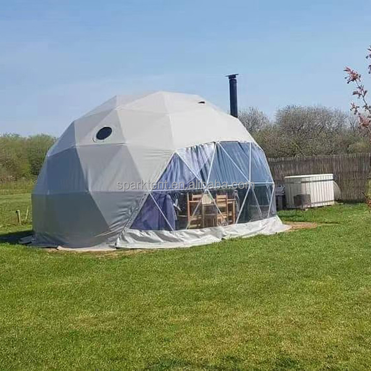 Sphere Dome Prefab Hotel Desert Tent For Camping With Bathroom